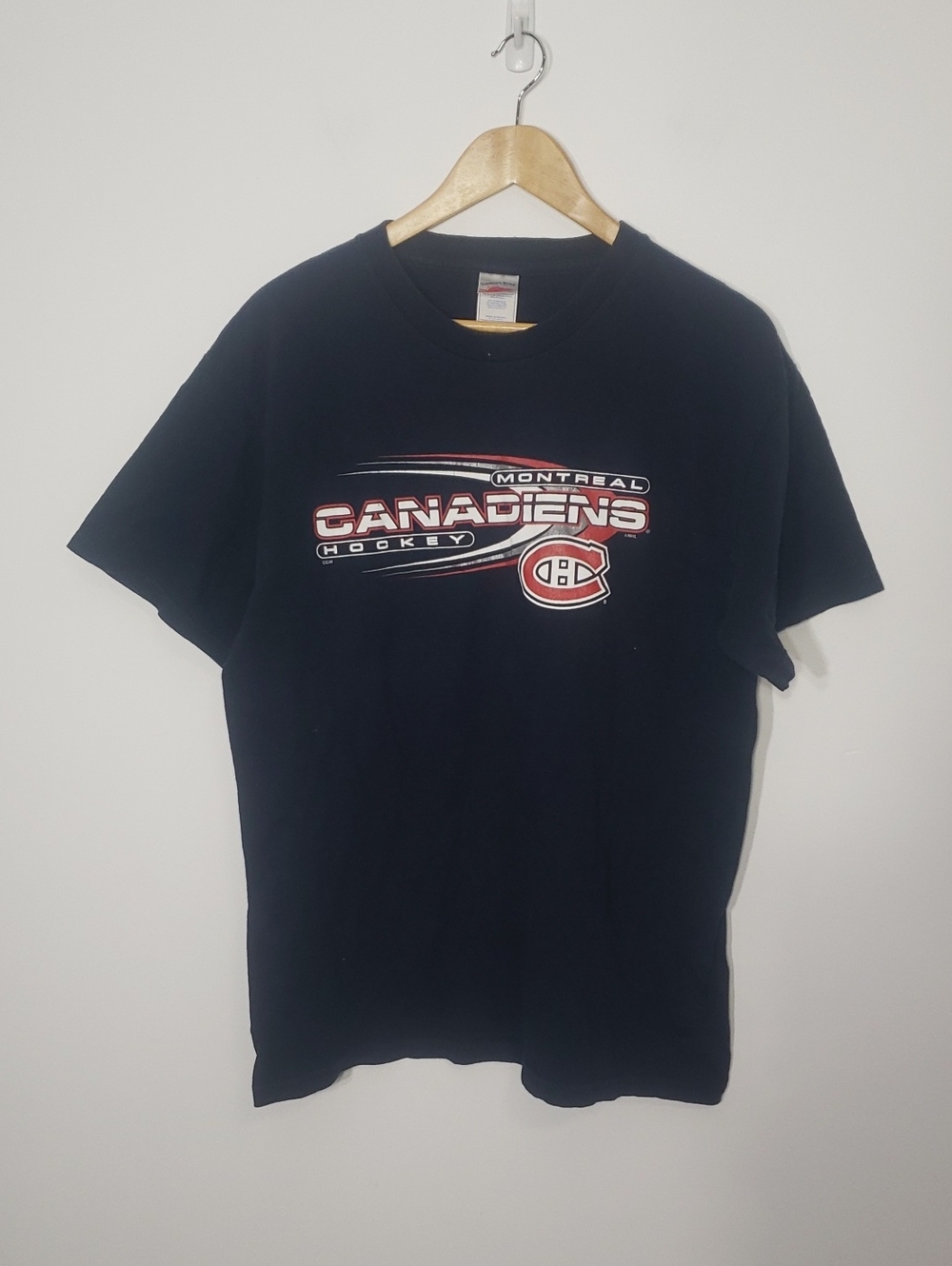 Vintage Montreal Canadiens T-Shirt NHL Hockey Mens L Tennessee River